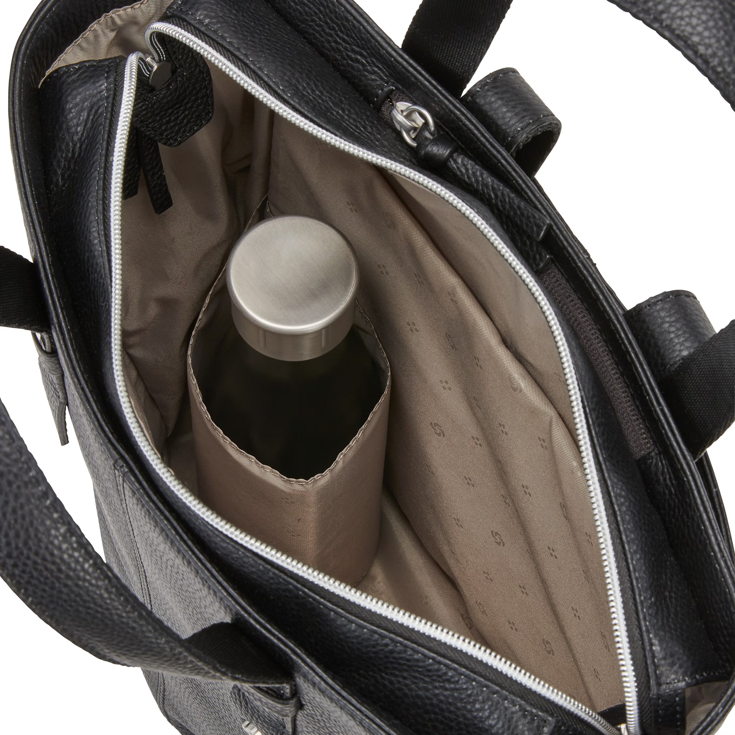 Samsonite Ladies Leather Backpack Convertible 13" - Black