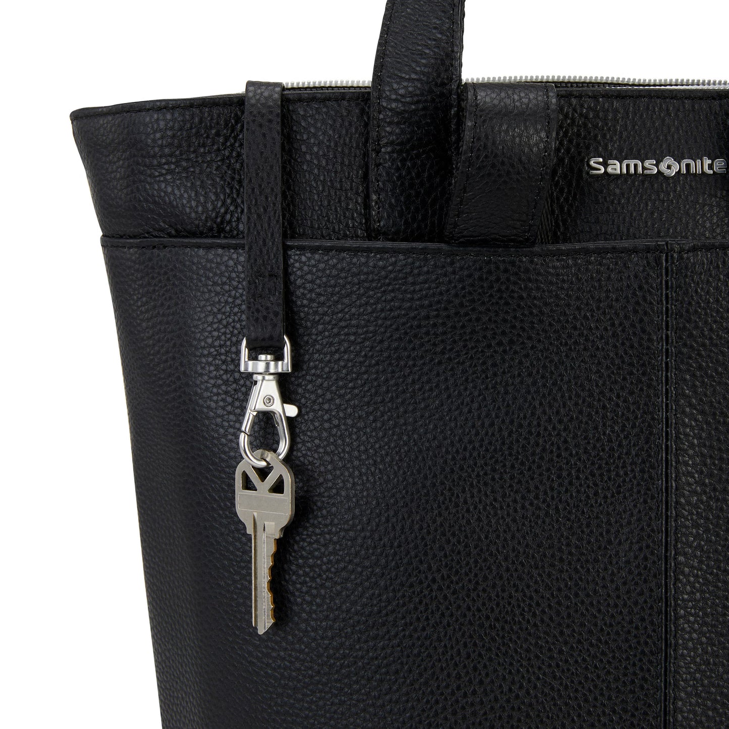 Samsonite Ladies Leather Backpack Convertible 13" - Black
