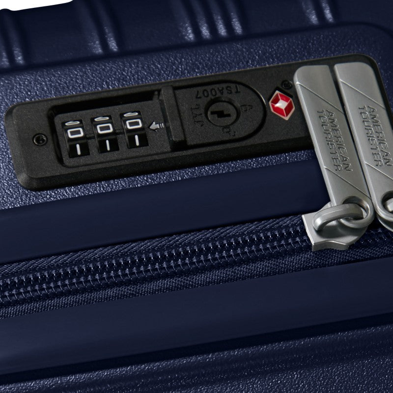American Tourister Surftime Hardside Carry On Luggage - Metallic Blue