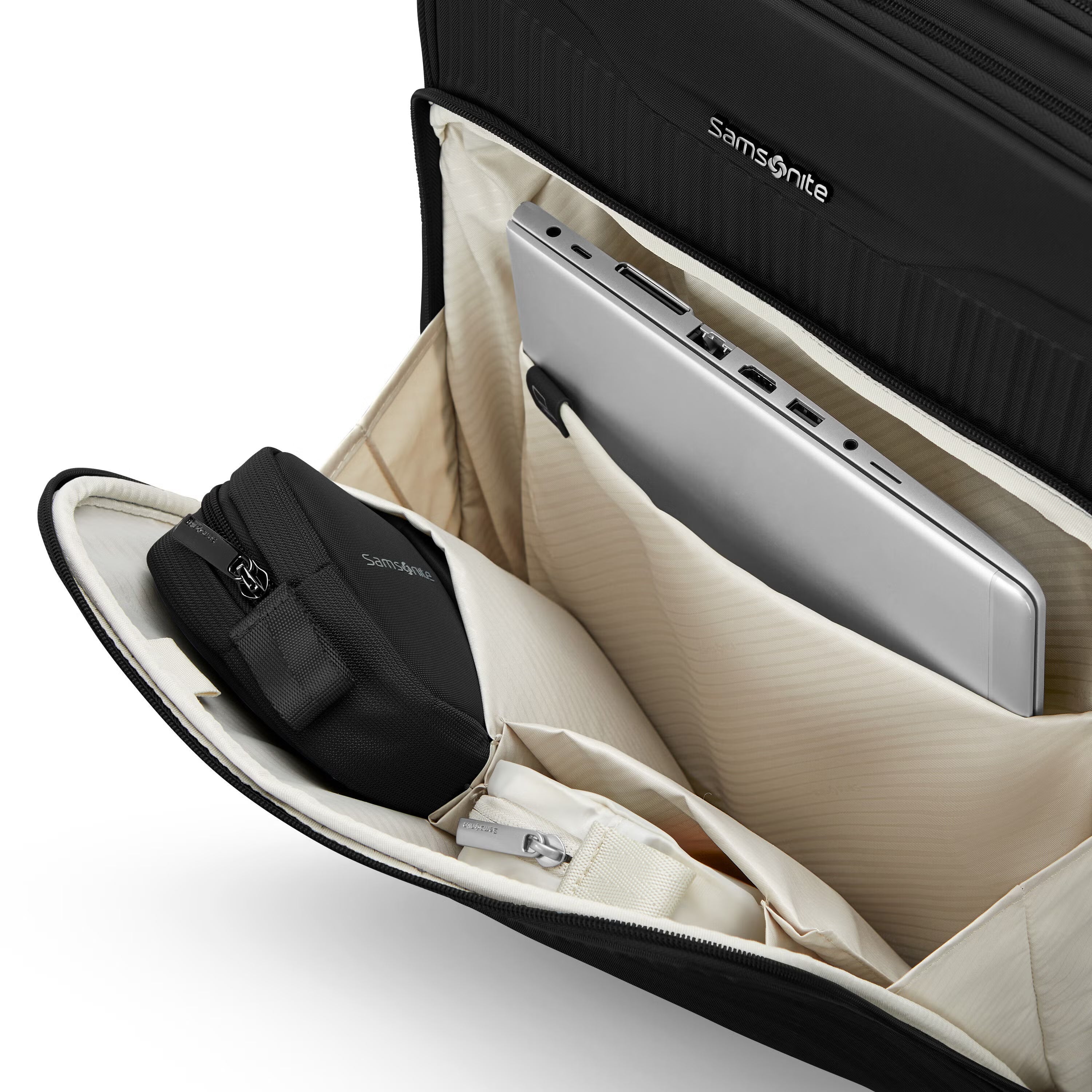 Samsonite Silhouette 18 Spinner Carry-On 14" Softside Luggage - Black