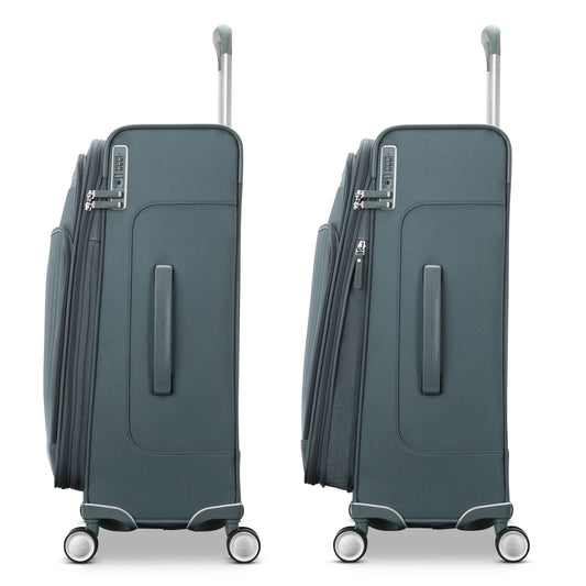 Samsonite Silhouette 18 Spinner Moyenne Valise Souple Extensible - Noir