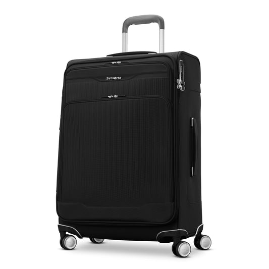 Samsonite Silhouette 18 Spinner Moyenne Valise Souple Extensible - Noir