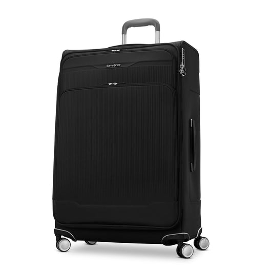 Samsonite Silhouette 18 Spinner Grand Valise Souple Extensible à Roulettes - Noir