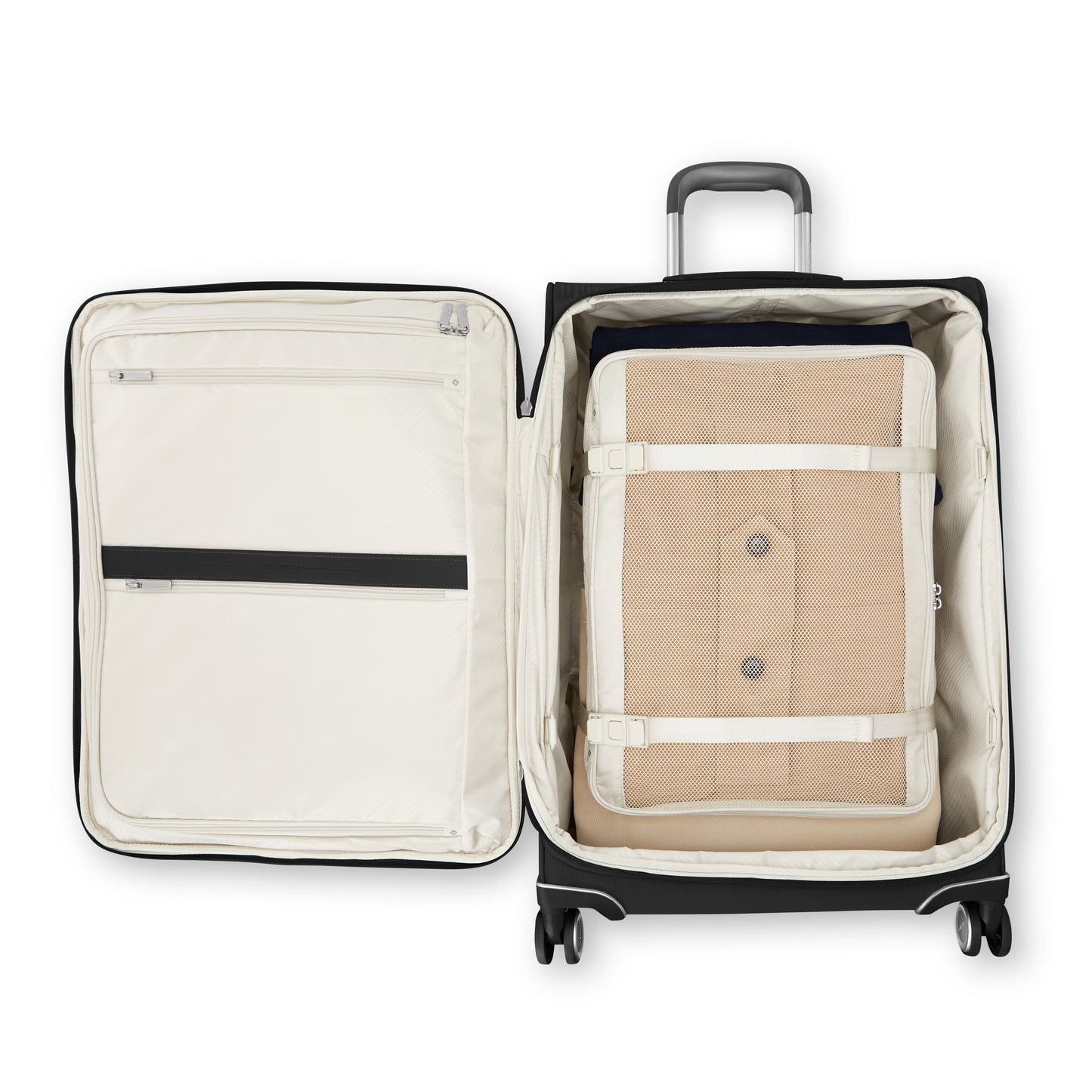 Samsonite Silhouette 18 Spinner Grand Valise Souple Extensible à Roulettes - Noir