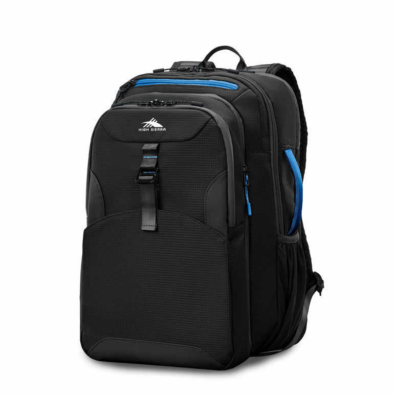 High Sierra Hi-Life 3-in-1 Convertible Wheeled Backpack 17" - Black/Blue