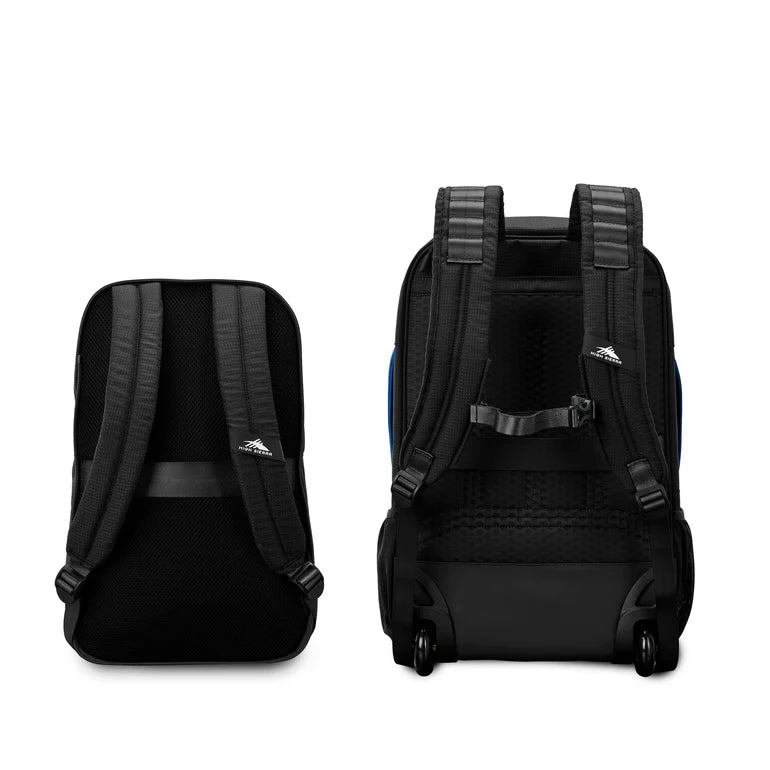 High Sierra Hi-Life 3-in-1 Convertible Wheeled Backpack 17" - Black/Blue