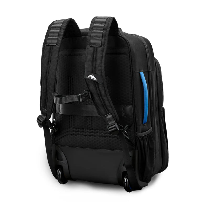 High Sierra Hi-Life 3-in-1 Convertible Wheeled Backpack 17" - Black/Blue