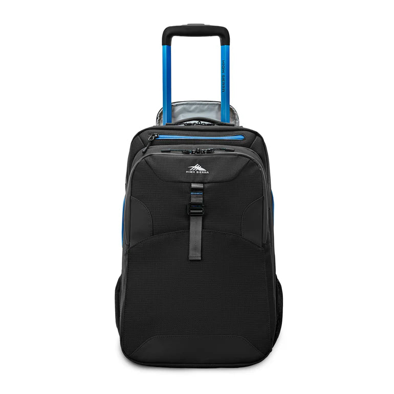 High Sierra Hi-Life 3-in-1 Convertible Wheeled Backpack 17" - Black/Blue