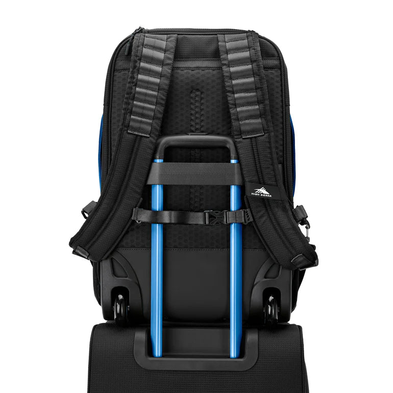 High Sierra Hi-Life 3-in-1 Convertible Wheeled Backpack 17" - Black/Blue