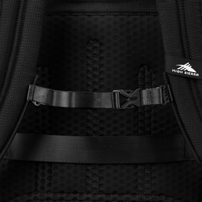 High Sierra Hi-Life Travel Backpack Expandable 17" - Black/Blue