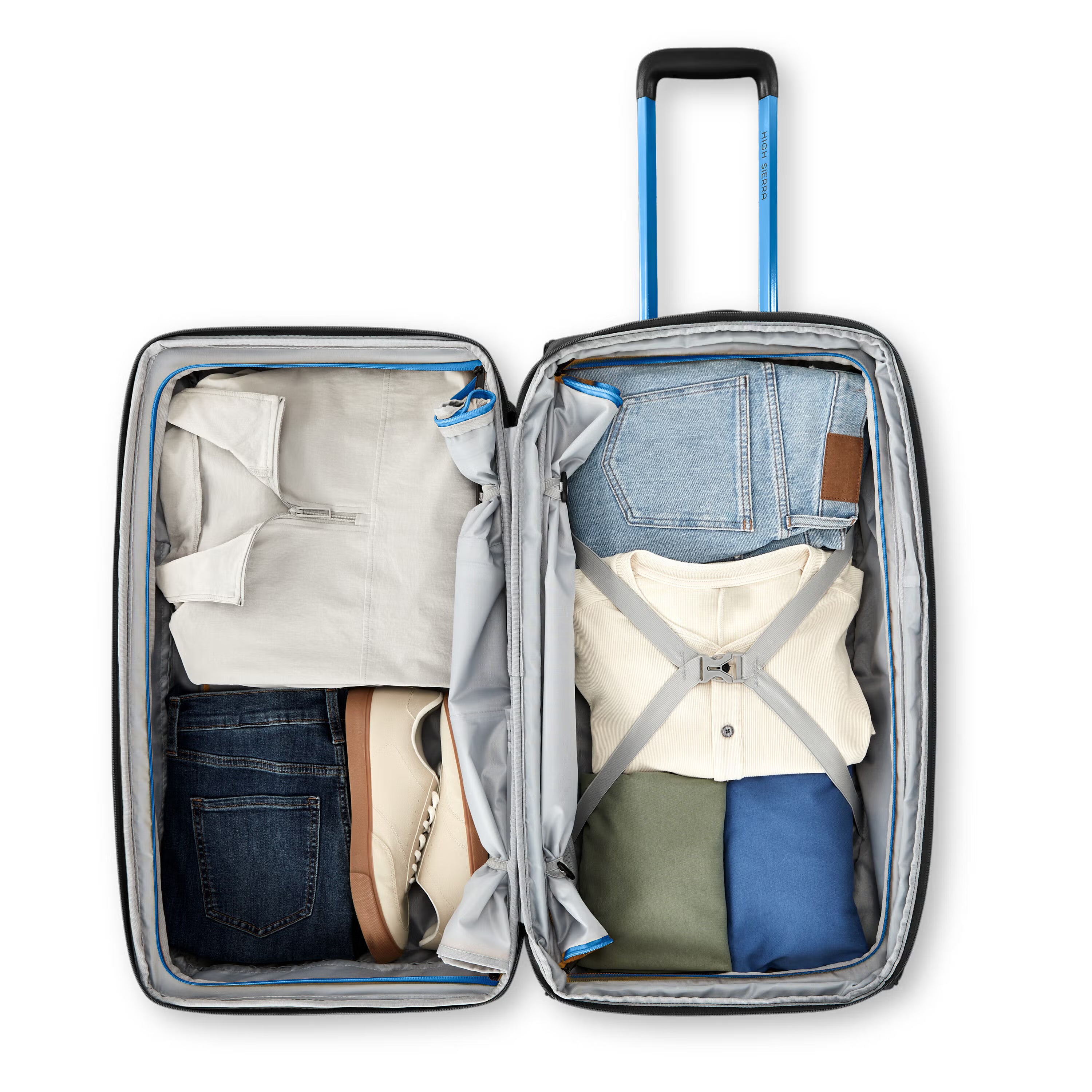 High Sierra Hi-Life 28" Wheeled Duffle Expandable - Black/Blue