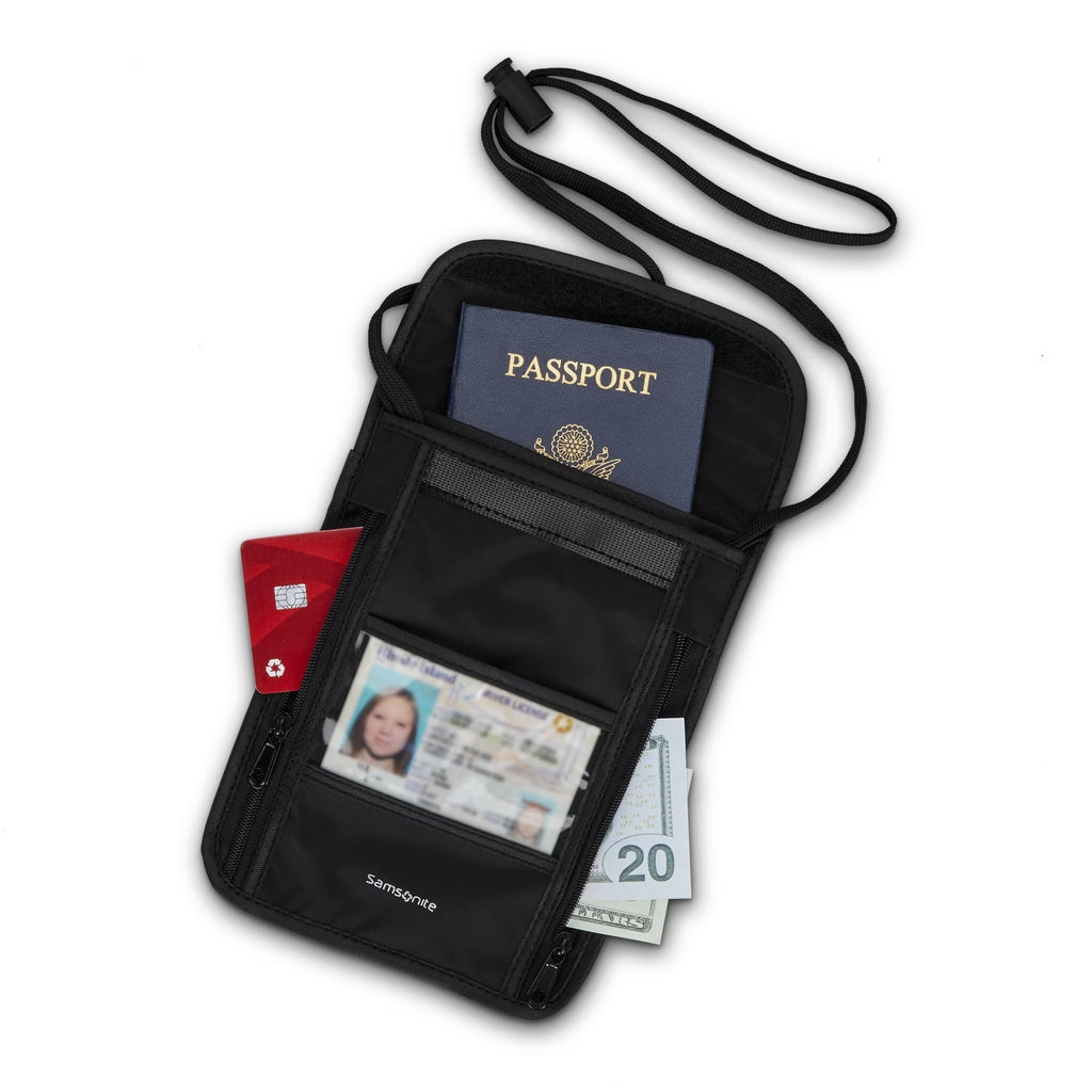 Samsonite RFID Neck Pouch - Black
