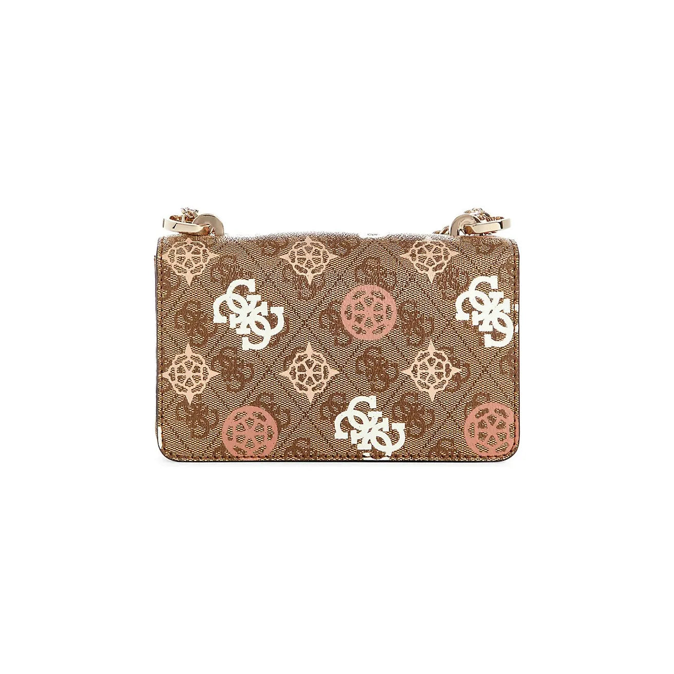 Guess Eliette Convertible Crossbody Flap - Latte Logo Multi