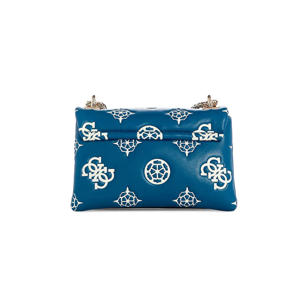 Guess Dessa Mini Logo Convertible Crossbody Flap - Petrol Logo