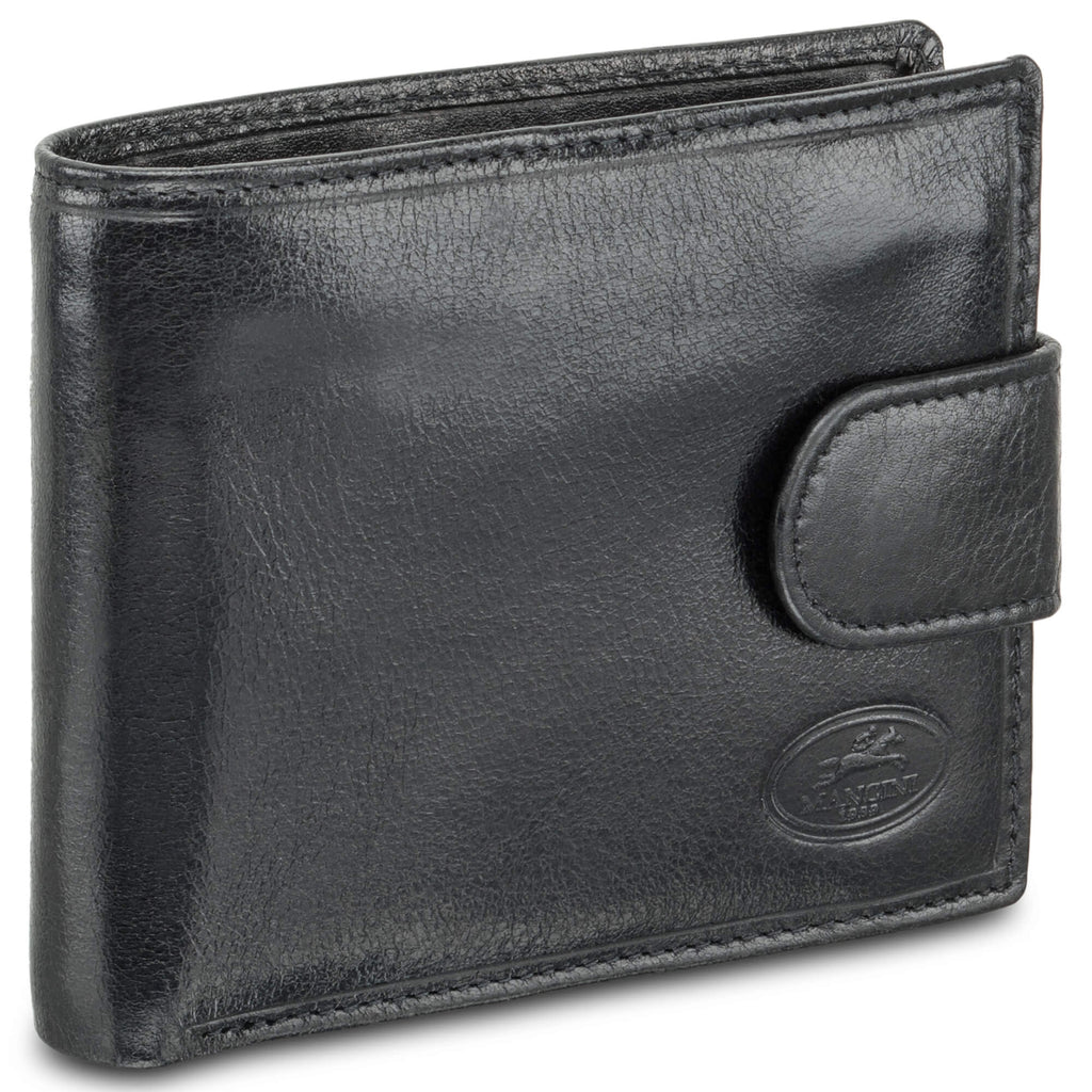 Mancini Deluxe Men’s RFID Secure Wallet with Coin Pocket
