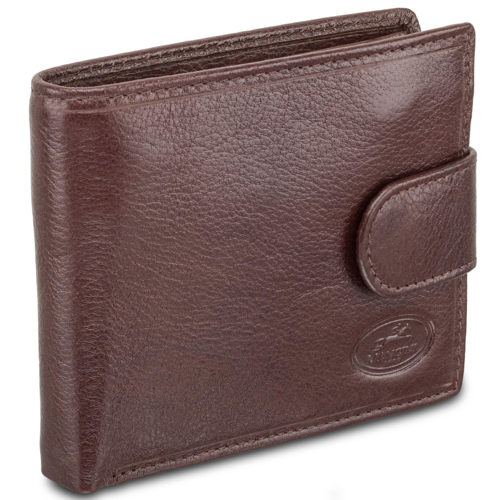 Mancini Deluxe Men’s RFID Secure Wallet with Coin Pocket