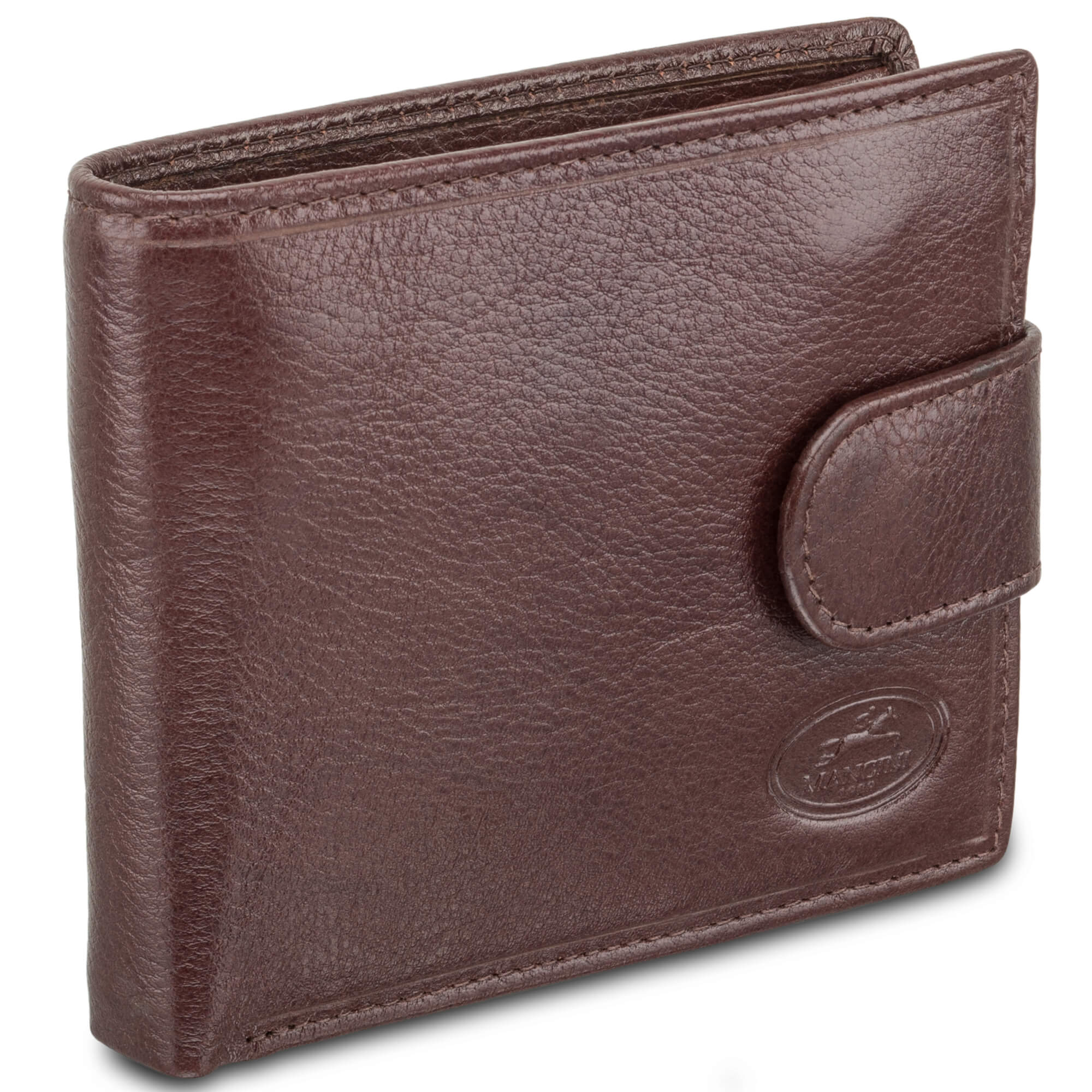Mancini Deluxe Men’s RFID Secure Wallet with Coin Pocket