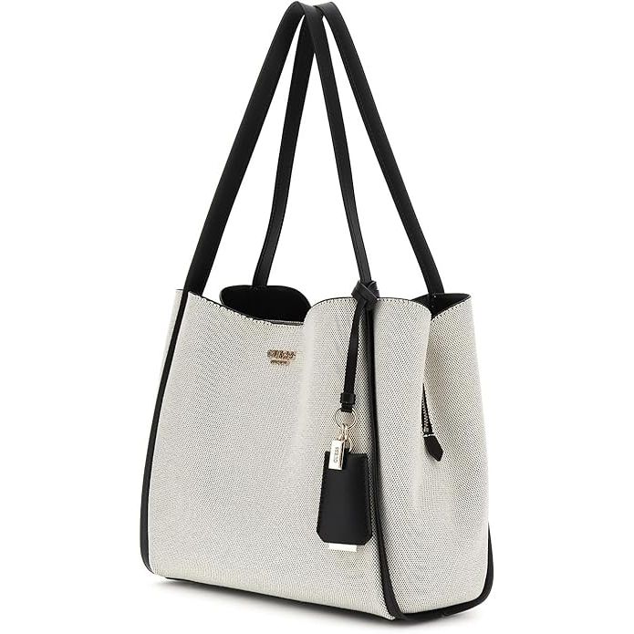 GUESS Nicolette Girlfriend Tote - Natural Black