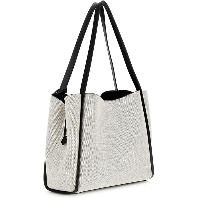 GUESS Nicolette Girlfriend Tote - Natural Black
