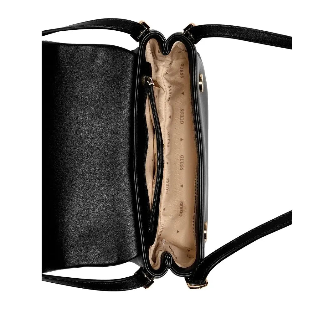 GUESS Lefia Flap Shoulder Bag - Black