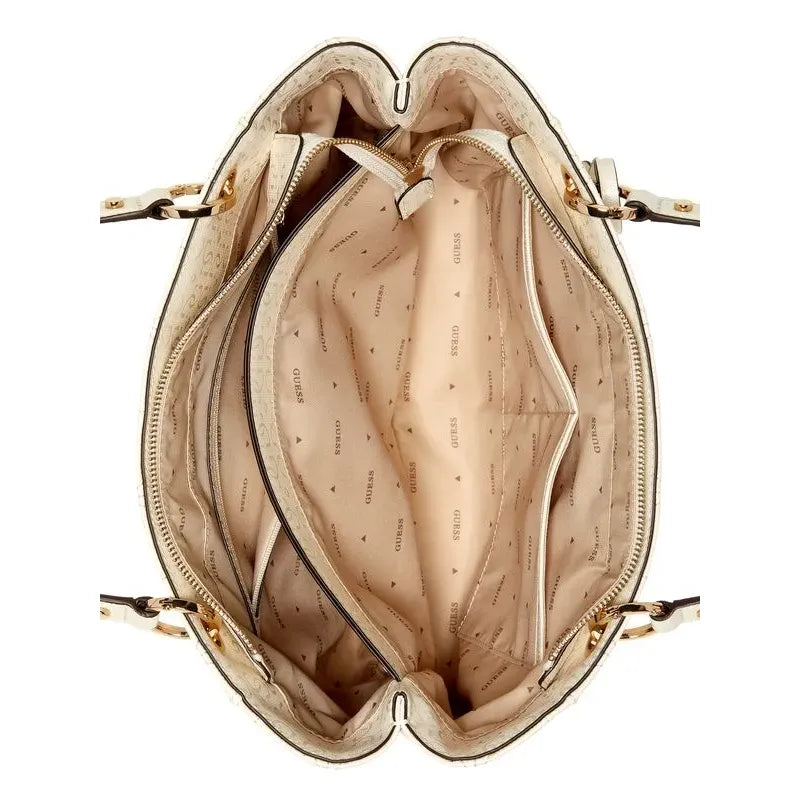 GUESS Aldina Noel Tote Bag - Off White