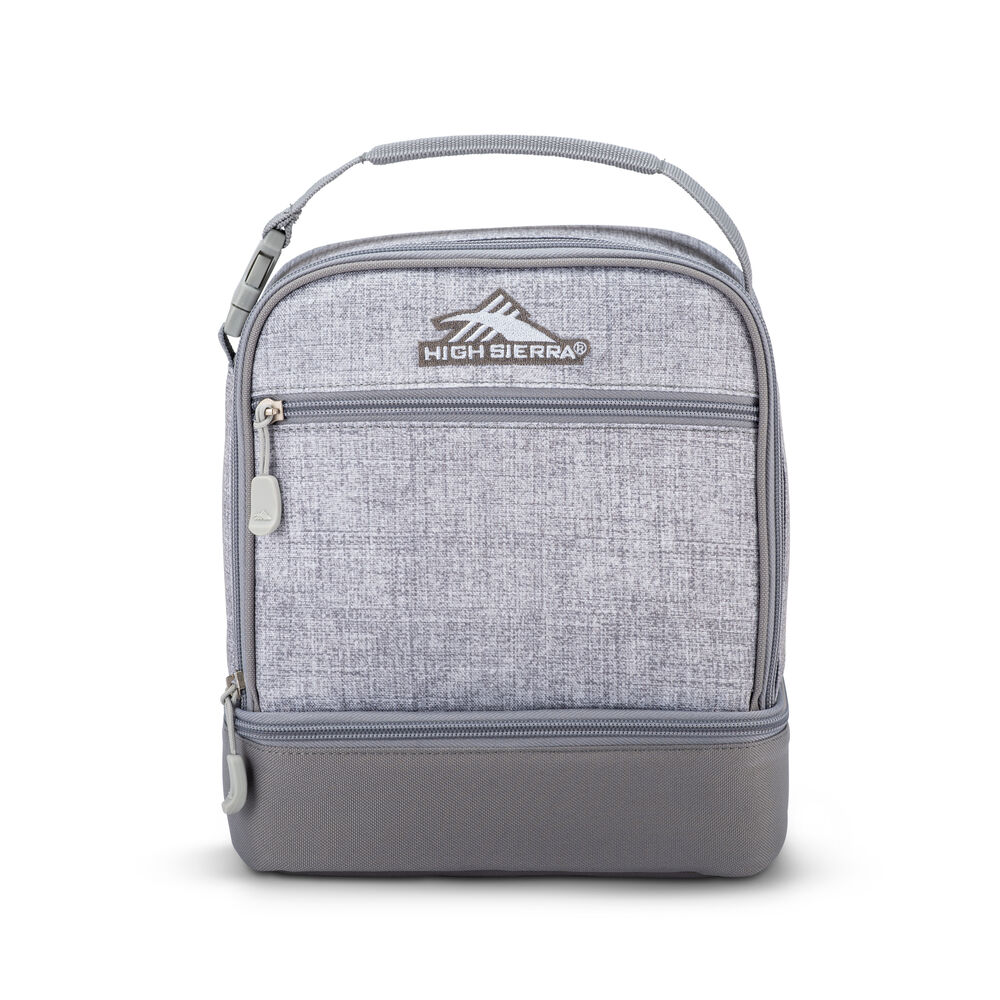 Kit de déjeuner à compartiments empilés High Sierra - Argent chiné