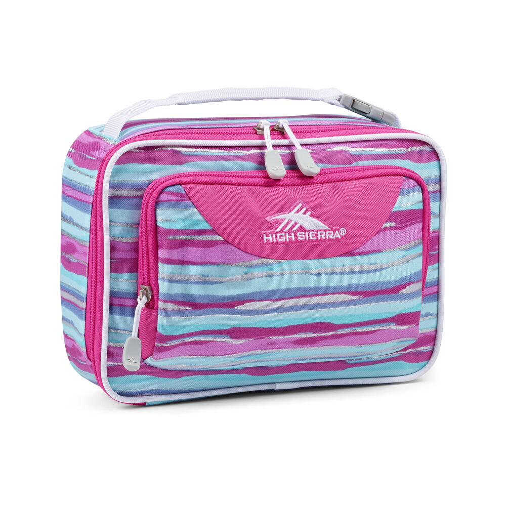High Sierra Single Compartment Lunch Bag - Watercolor Stripes