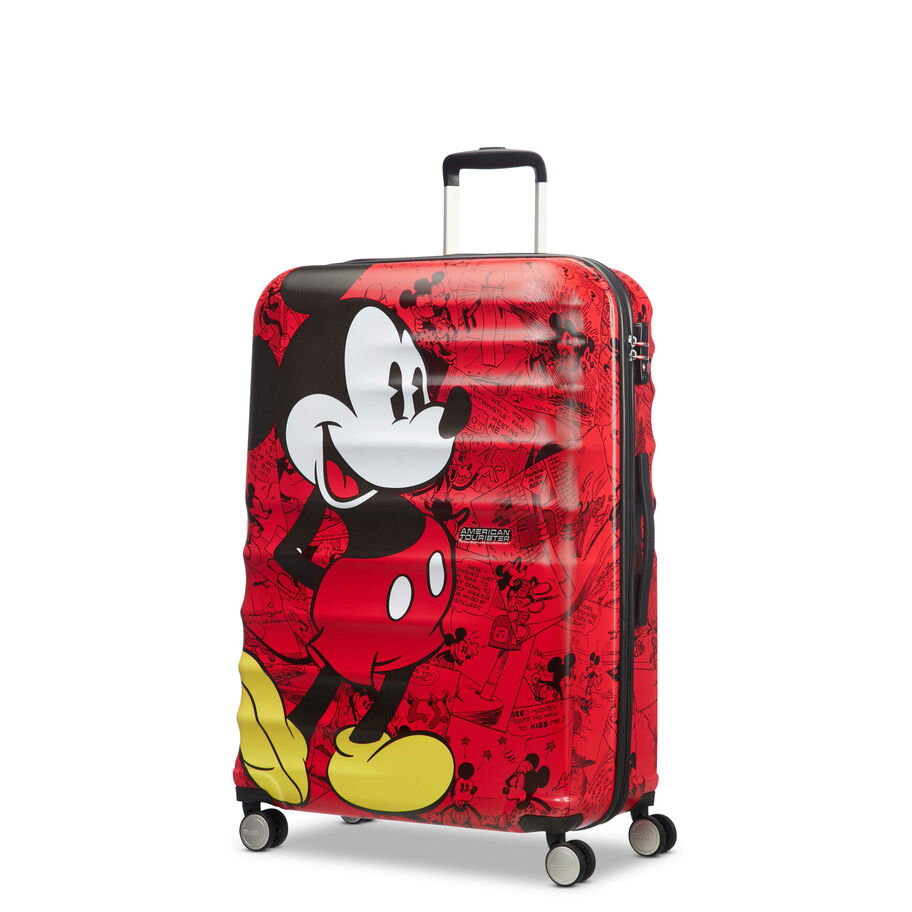 American Tourister Disney Wavebreaker Large Hardside Luggage - Mickey Comics Red