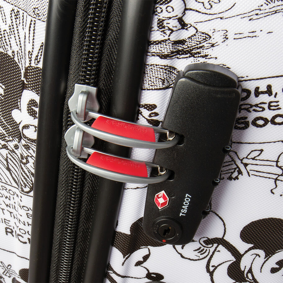 American Tourister Disney Wavebreaker Large Hardside Luggage - Minnie Comics White