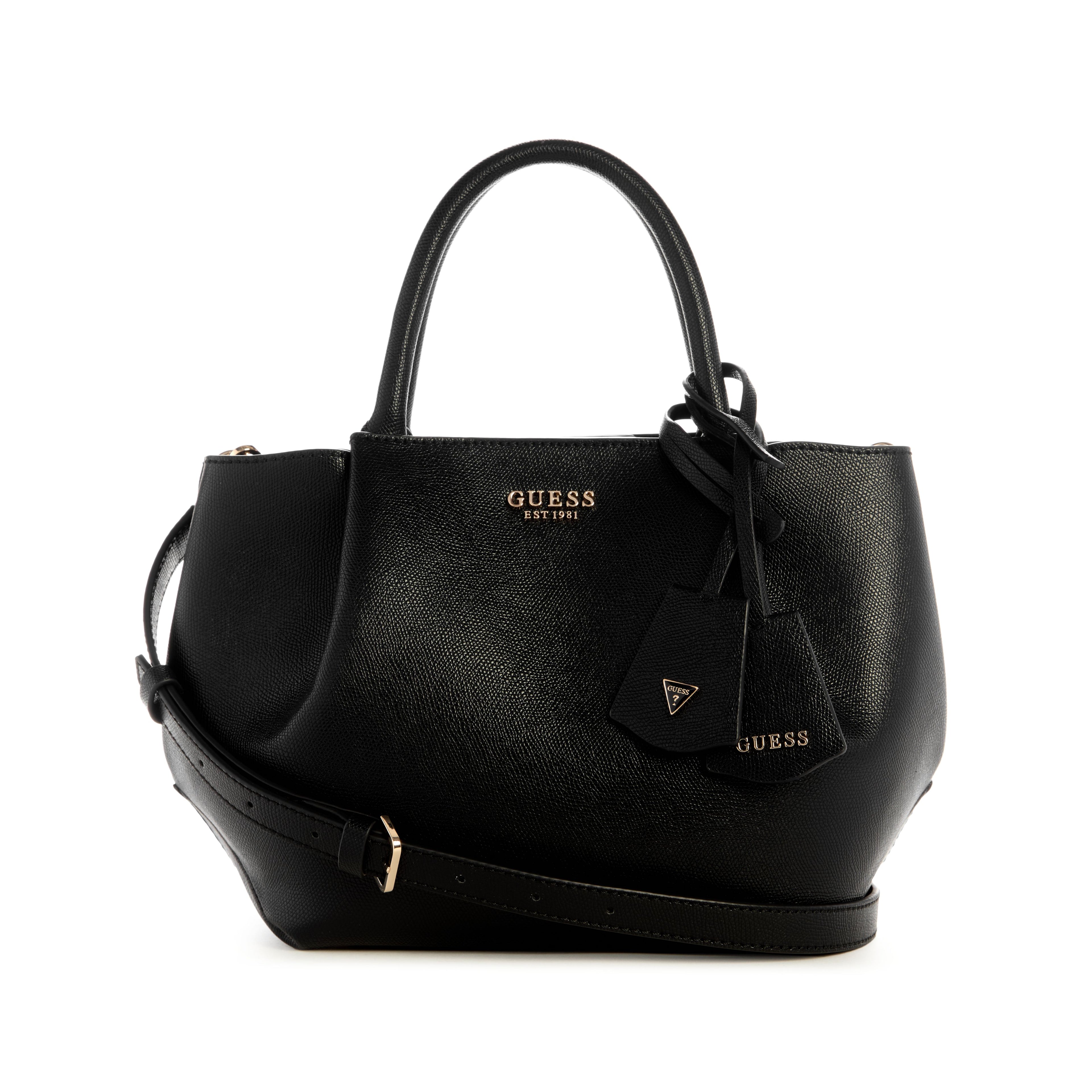GUESS Amorette Girlfriend Satchel - Black