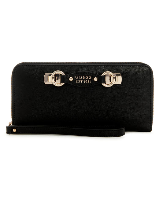 GUESS Mimina SLG Large Zip Around Wallet - Black