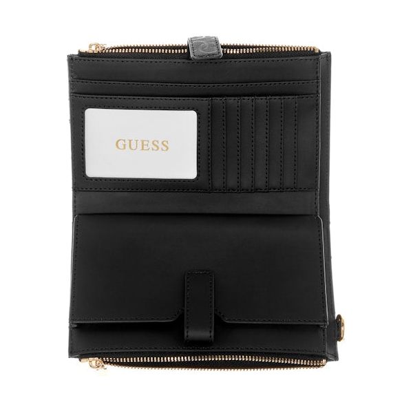 GUESS Meridian Double Zip Organizer - Black