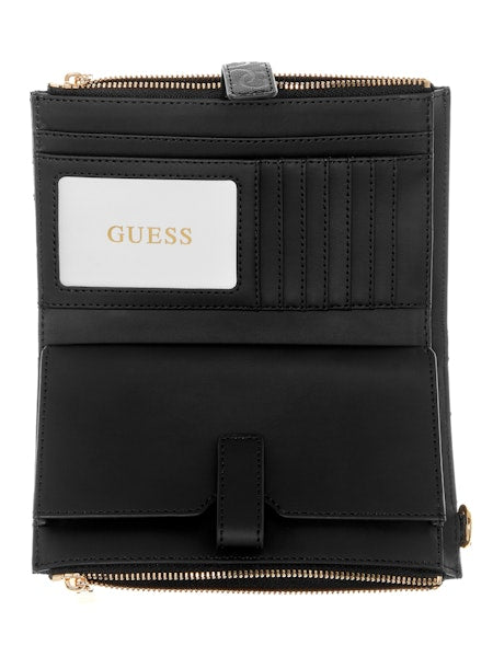 GUESS Meridian Double Zip Organizer - Black
