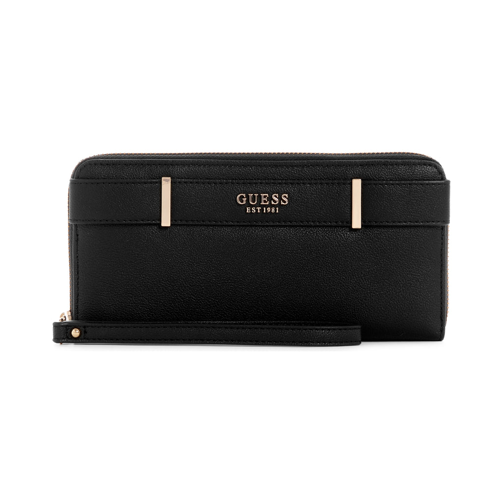 Guess Anadela SLG Large Zip Around Wallet - Black