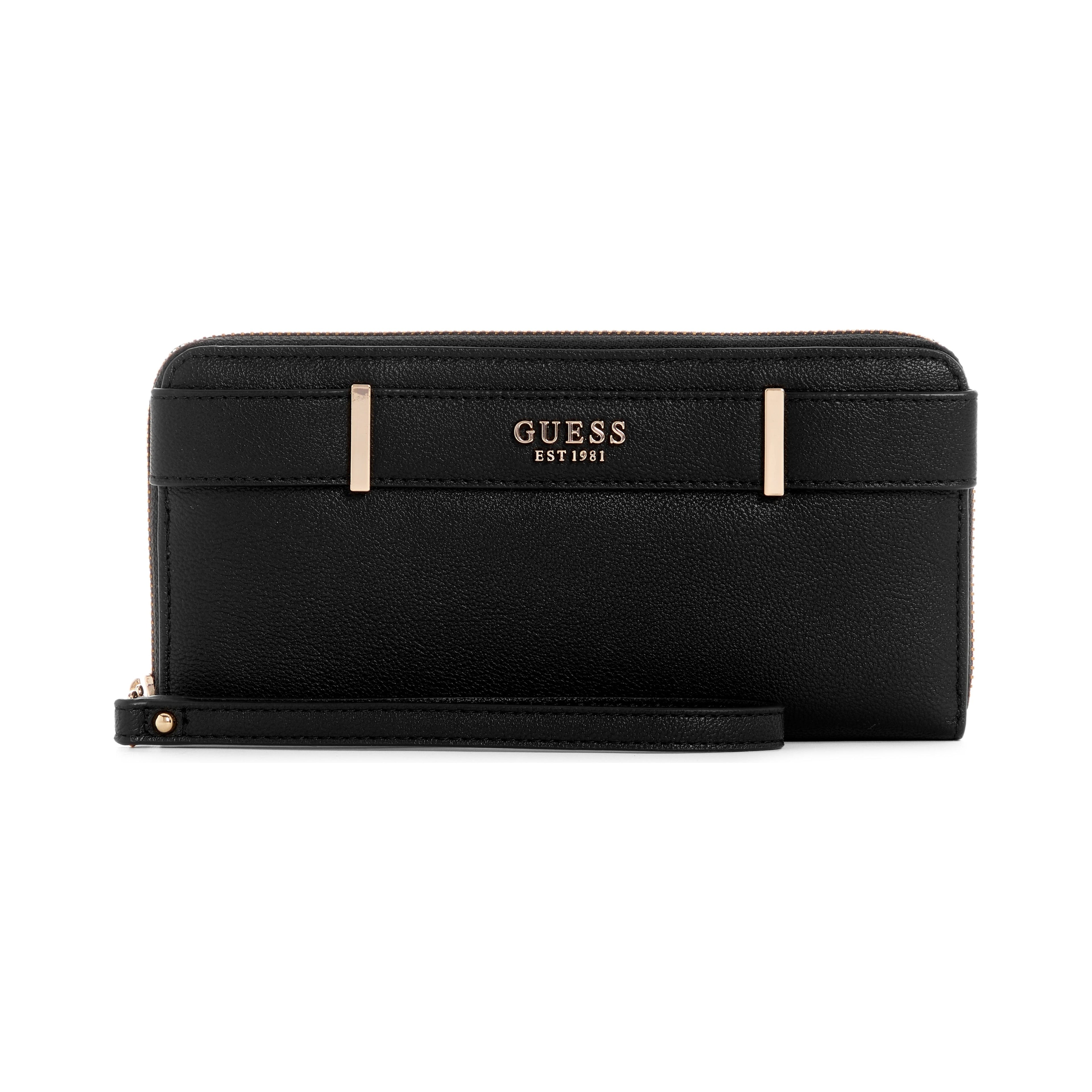 Guess Anadela SLG Large Zip Around Wallet - Black