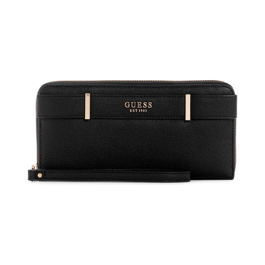Guess Portefeuille zippé grand format Anadela SLG - Noir