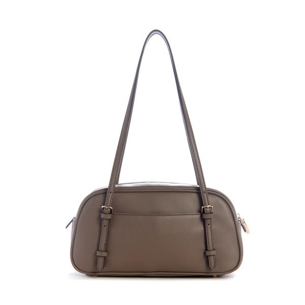 GUESS Cerelia Shoulder Satchel - Dark Taupe