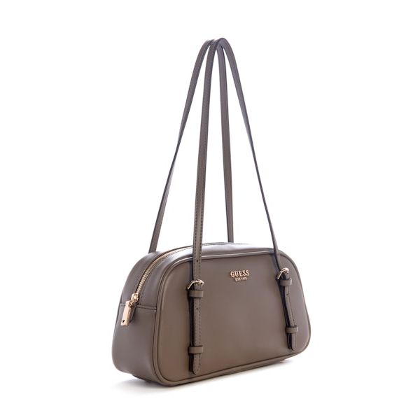 GUESS Cerelia Shoulder Satchel - Dark Taupe