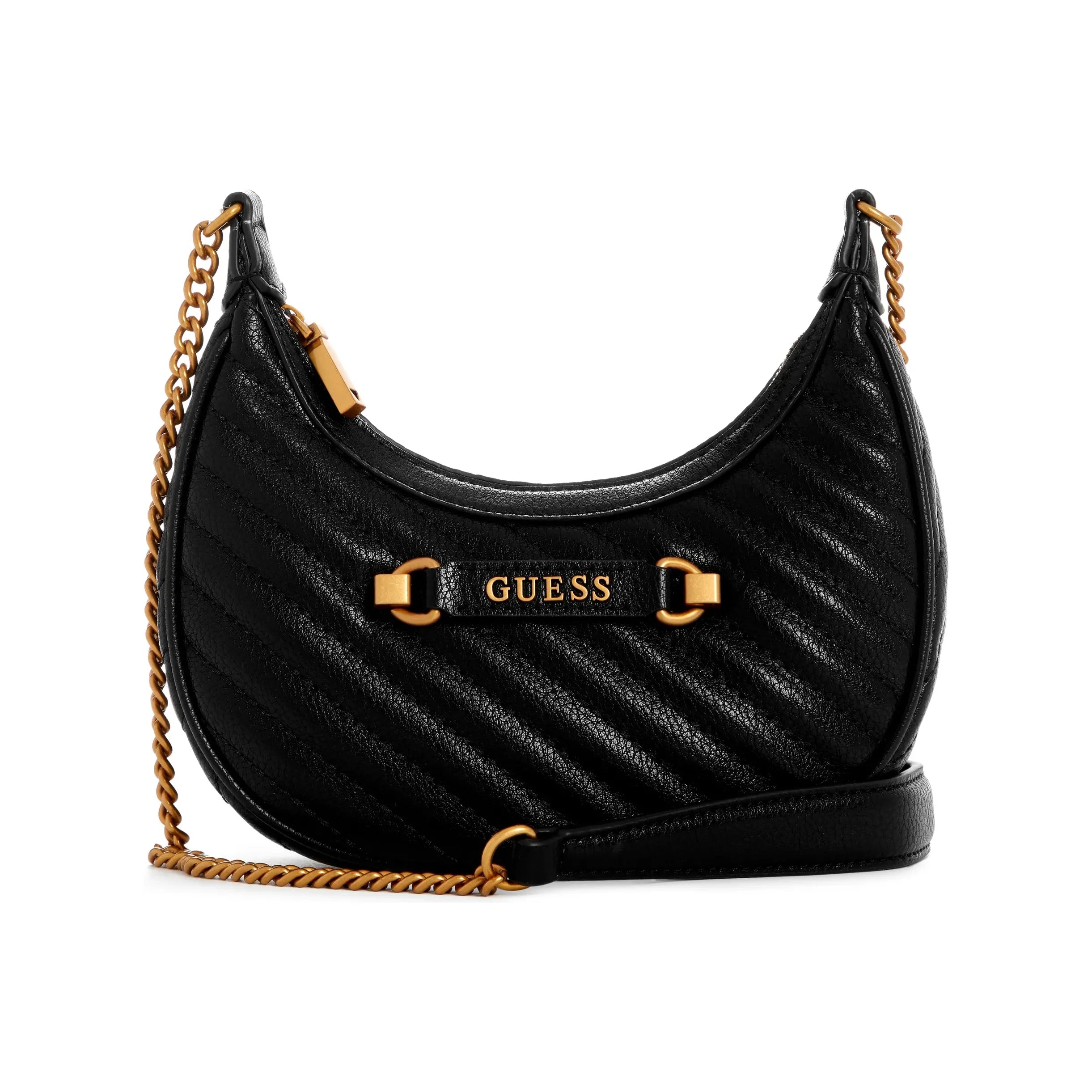 Guess Sela Mini Crossbody Hobo - Black