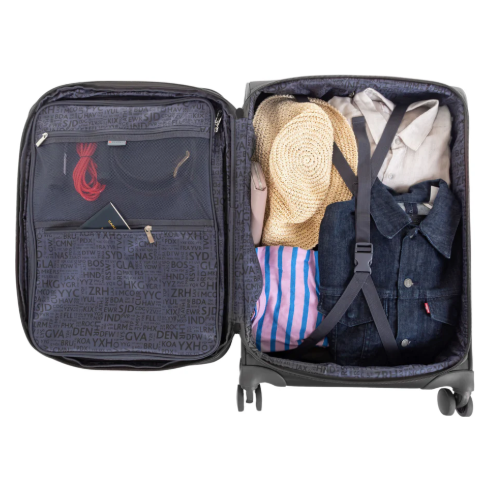 Air Canada Central Collection Softside Large Spinner Luggage - Charcoal