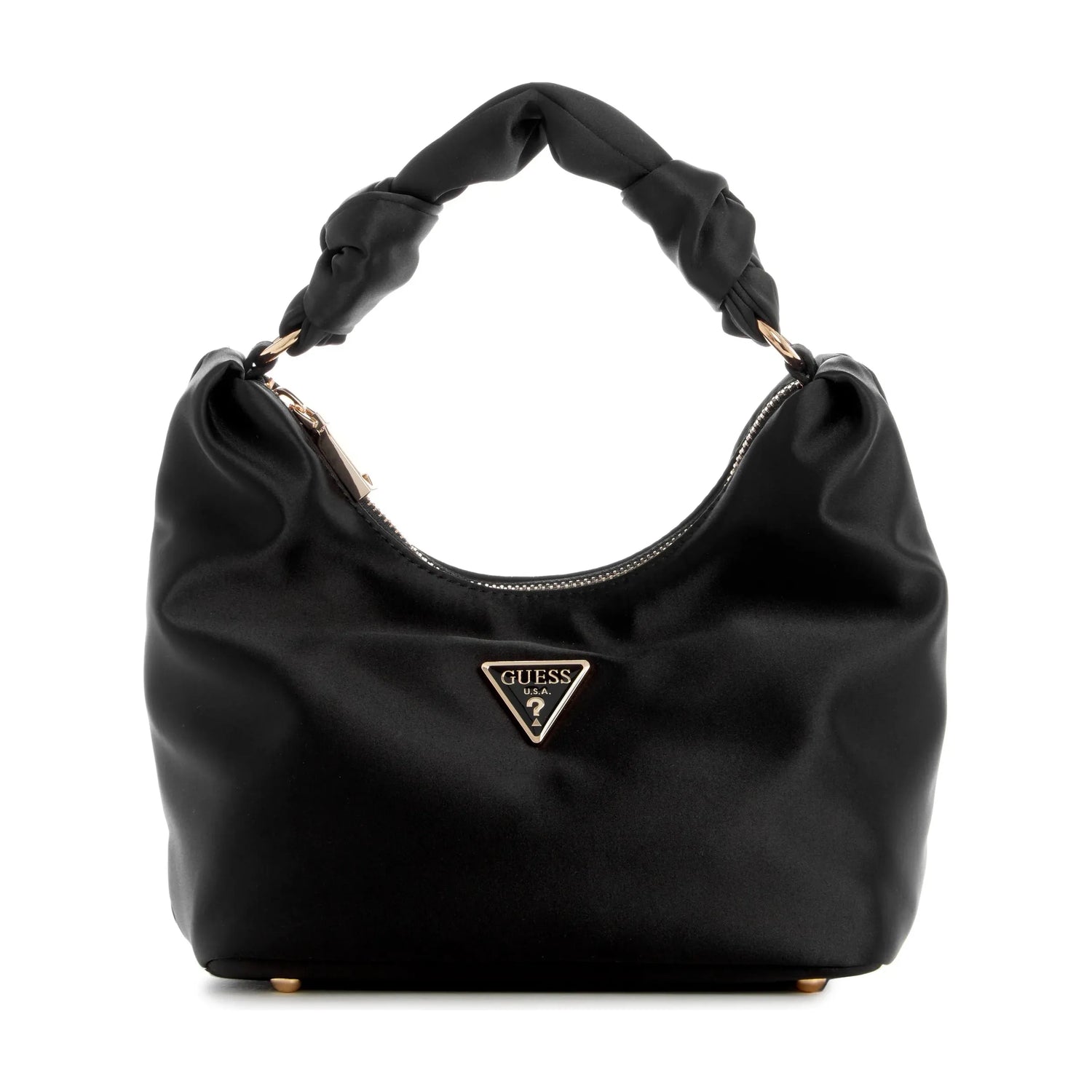 GUESS Velina Satin Hobo Bag Pink One Size