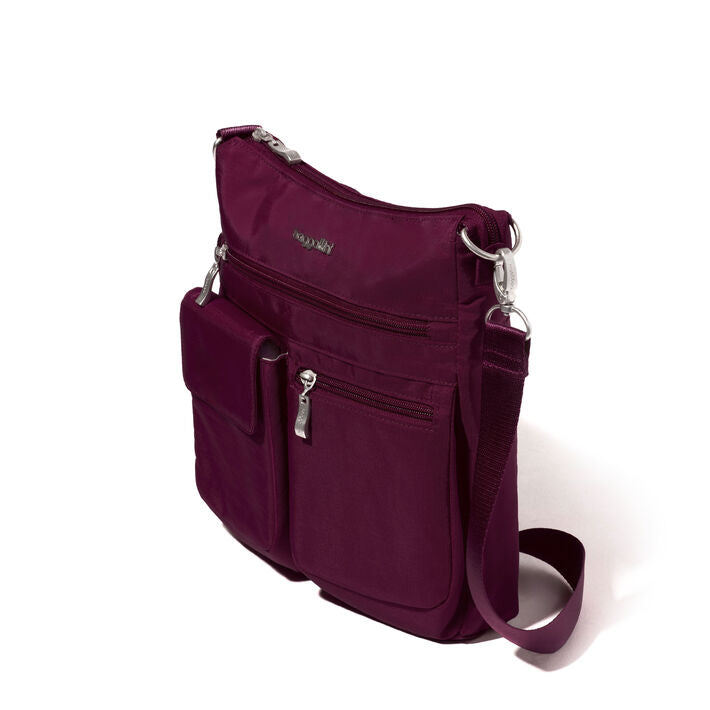 Baggallini Modern Everywhere Slim Crossbody - Mulberry
