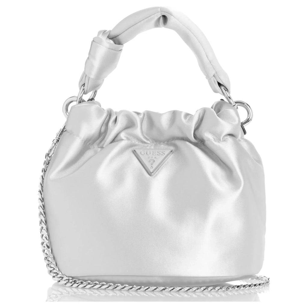Guess Twiller Top Handle Pouch - Argent