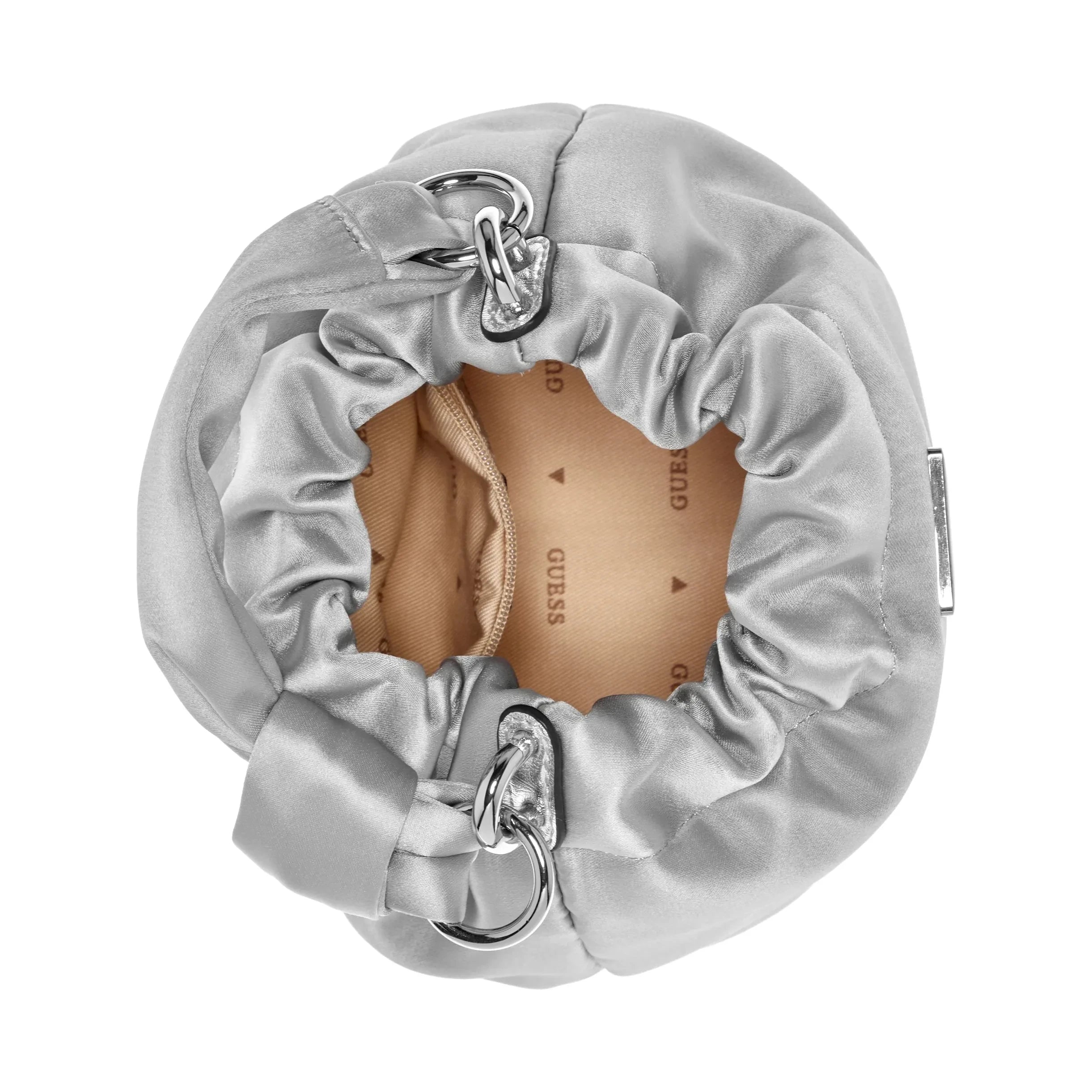 Guess Twiller Top Handle Pouch - Argent