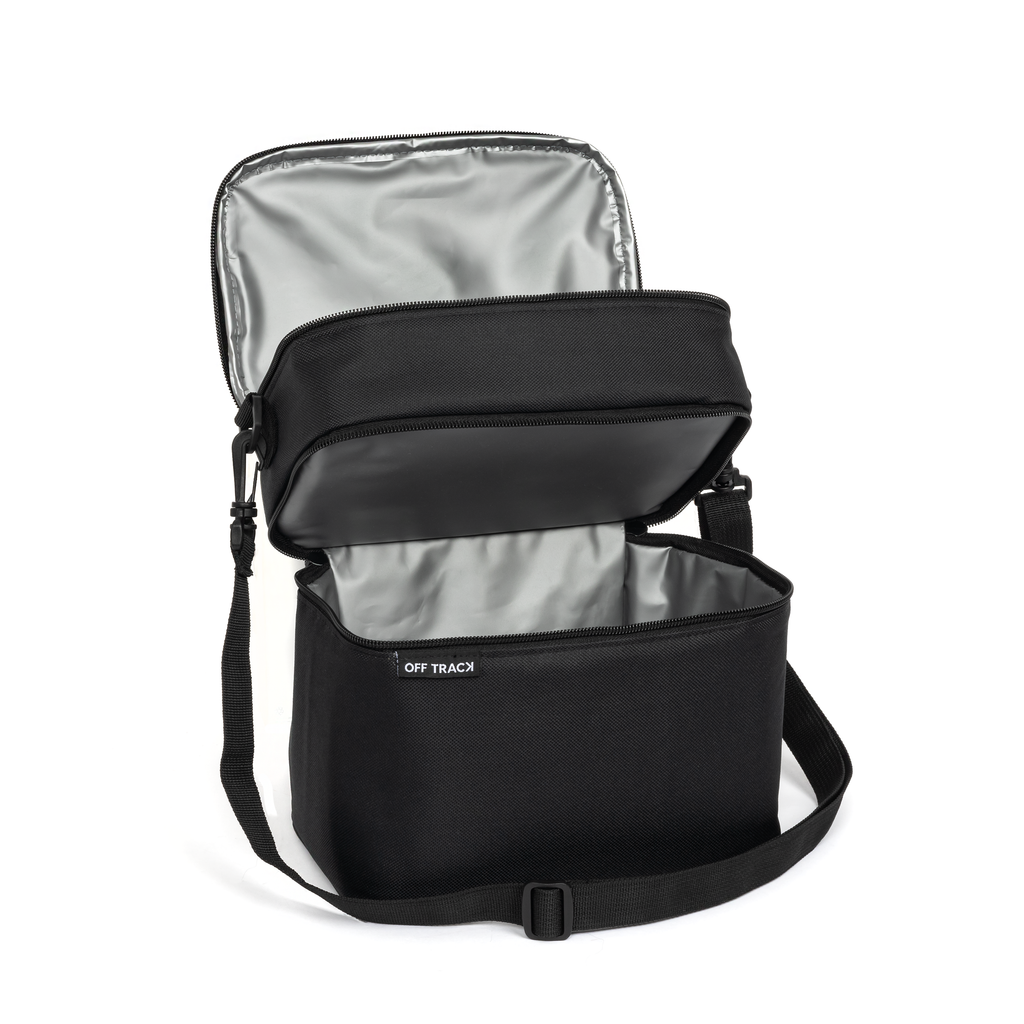 Off Track Lunch Box with 2 compartment - Black
