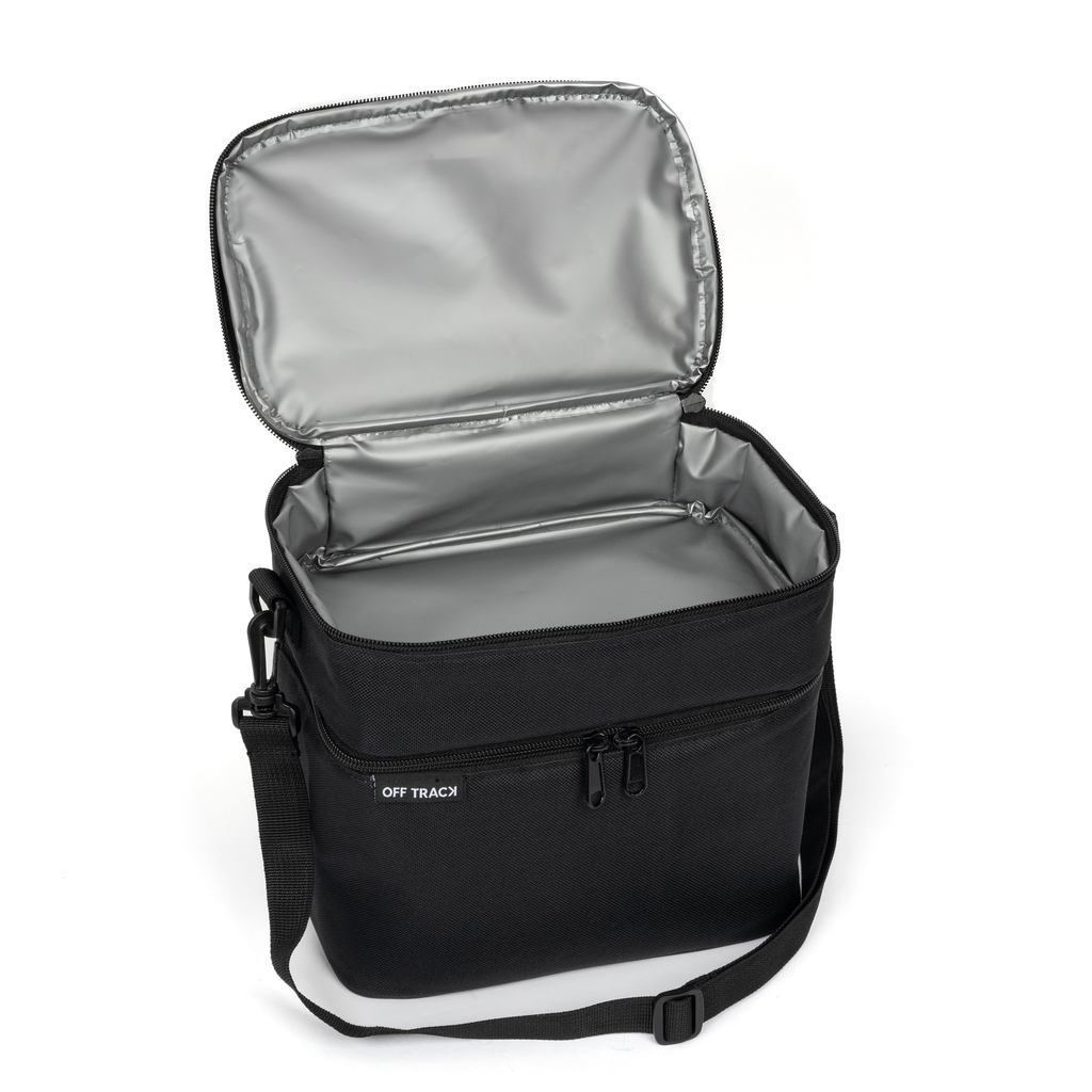 Off Track Lunch Box with 2 compartment - Black