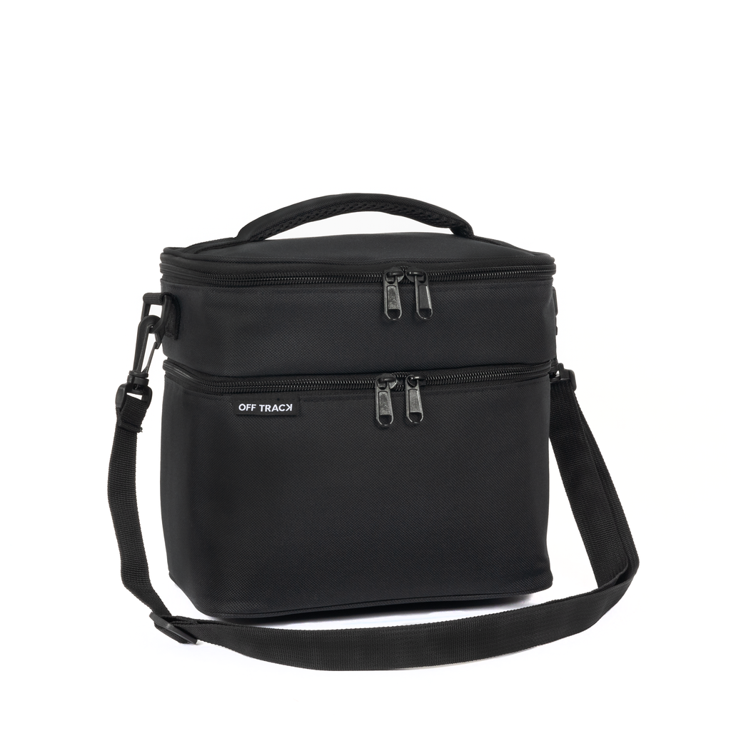Off Track Lunch Box with 2 compartment - Black