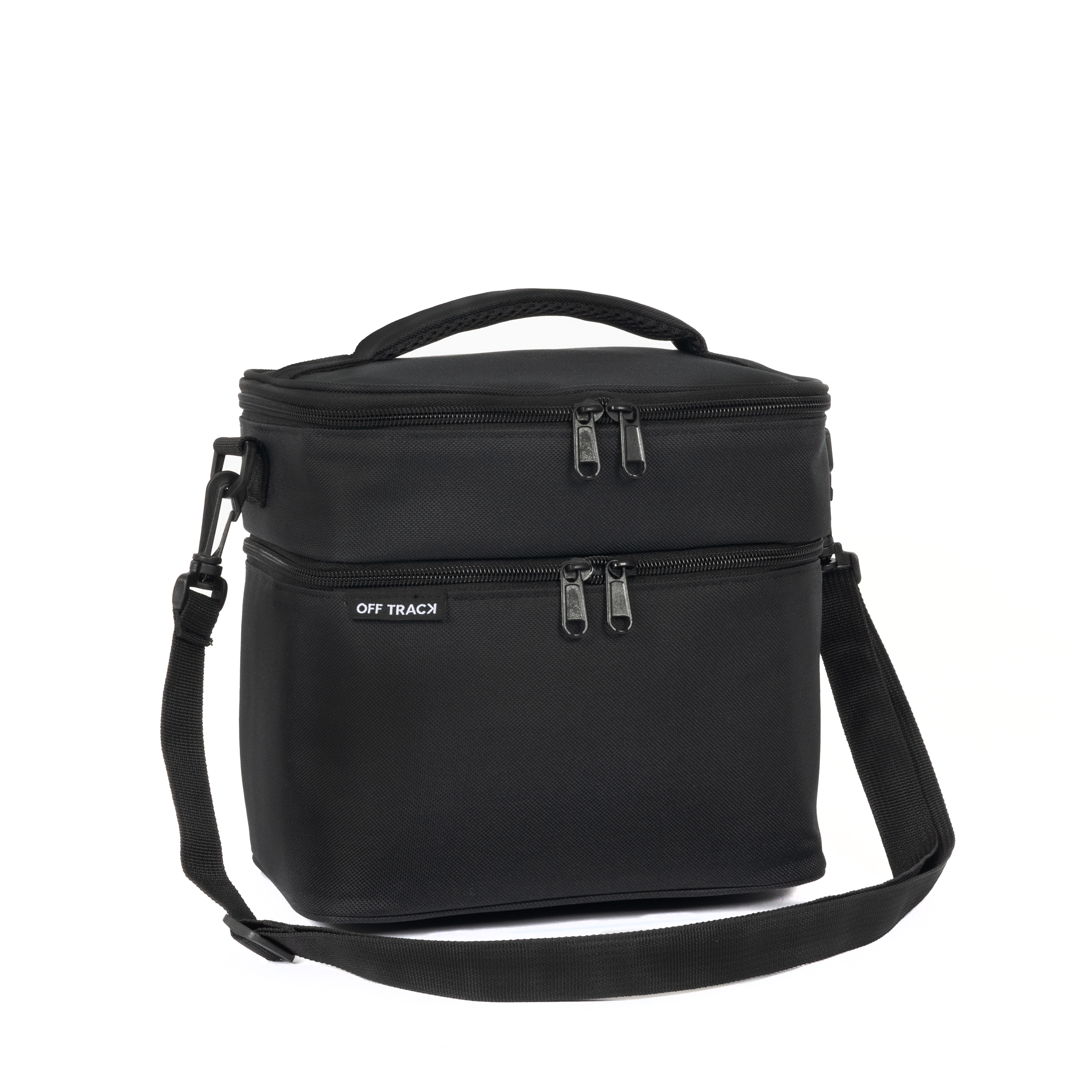 Off Track Lunch Box with 2 compartment - Black