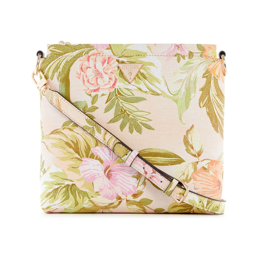 Guess Emiliya Tourist Crossbody - Peach Floral