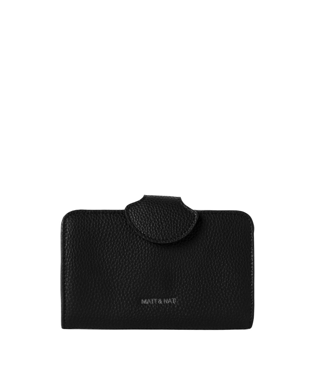 Matt & Nat Float SM Vegan Grain Wallet - Black